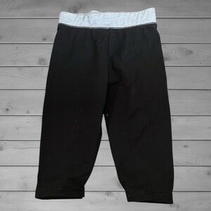 Black Leggings with Light Gray Waistband